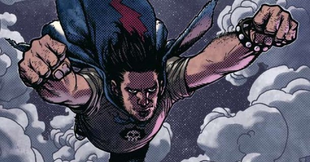 Para la mayoría de vosotros la única forma de volar es poniéndoos ciegos a porros. Pero el protagonista de este cómic lo tendrá más fácil (y más barato) cuando descubra una capa que le permite volar...